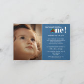 Portugiesische Rooster mit Geschenken 1. Geburtsta Einladung (Innenseite)