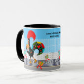 Portugiesische Rooster mit Geschenken 1. Geburtsta Tasse (Vorderseite Links)