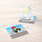 Portugiesische Rooster mit Geschenken 1. Geburtsta Untersetzer (Vor Ort)