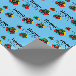 Portugiesische Roosterfarben Geschenkpapier