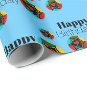 Portugiesische Roosterfarben Geschenkpapier (Rolleneckpunkt)