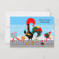 Portugiesische Roosterkarte für Geschenke und Baub