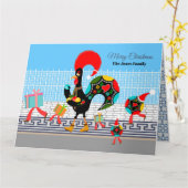 Portugiesische Roster-Geschenke und Baublumen-Para Karte (Gelbe Blume)