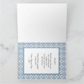 Portugiesische Roster-Geschenke und Baublumen-Para Karte (Innenseite)