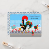 Portugiesische Roster-Geschenke und Baublumen-Para Karte (Vorderseite/Rückseite Beispiel)