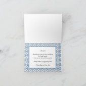 Portugiesische Roster-Geschenke und Baublumen-Para Karte (Innenseite)