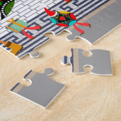 Portugiesische Roster-Geschenke und Baublumen-Para Puzzle (Seite)