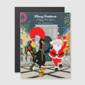 Portugiesische Roster- und Weihnachtsgeschenkkarte Magnetkarte (Vorne/Hinten)