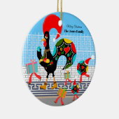 Portugiesische Roster Weihnachtsfeier Keramik Ornament (Rechts)