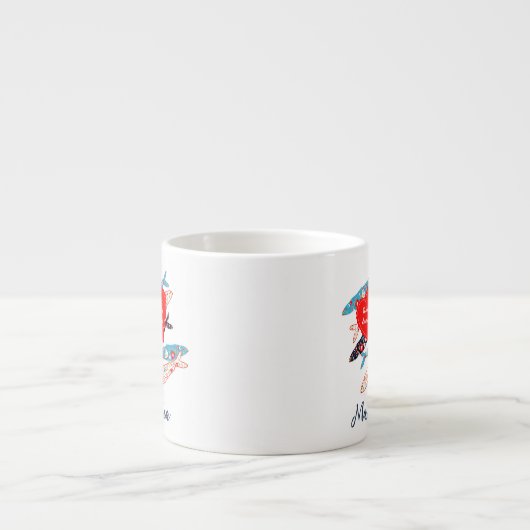 Portugiesische Sardinen Espressotasse (Vorderseite)