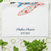 Portugiesische Sardinen Geschirrtuch (Gefaltet)