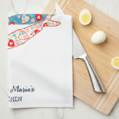 Portugiesische Sardinen Geschirrtuch (Viertel Falte)