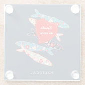 Portugiesische Sardinen Glasuntersetzer (Rückseite)