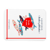 Portugiesische Sardinen Magnet (Horizontal)