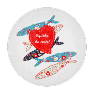 Portugiesische Sardinen Schneidebrett