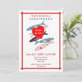 Portugiesische Sardinenbau-Party Einladung (Stehend Vorderseite)