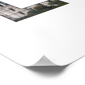 Portugiesische Sehenswürdigkeit in Lissabon im Tex Poster (Ecke)