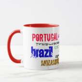 Portugiesische Sprachwelt-Tasse Tasse (Links)