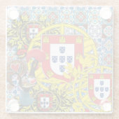 Portugiesische Tasche Glasuntersetzer (Rückseite)