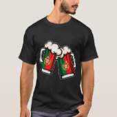 Portugiesische Tasse für Bierfahnen - Cooles portu T-Shirt (Vorderseite)