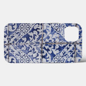 Portugiesische Tiles - Azulejo Blau und Weiße Flor Case-Mate iPhone Hülle (Rückseite (Horizontal))