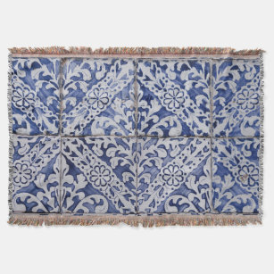 Portugiesische Tiles - Azulejo Blau und Weiße Flor Decke