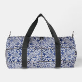 Portugiesische Tiles - Azulejo Blau und Weiße Flor Duffle Bag (Rückseite)