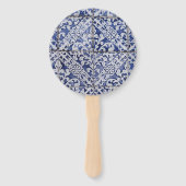 Portugiesische Tiles - Azulejo Blau und Weiße Flor Fächer (Vorderseite)