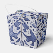 Portugiesische Tiles - Azulejo Blau und Weiße Flor Geschenkschachtel (Rückseite)