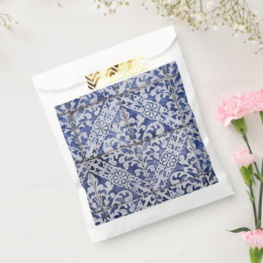 Portugiesische Tiles - Azulejo Blau und Weiße Flor Geschenktütchen (Versiegelt)