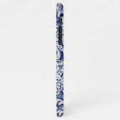 Portugiesische Tiles - Azulejo Blau und Weiße Flor iPhone Hülle (Linke Seite)