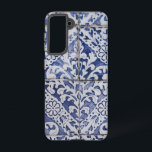 Portugiesische Tiles - Azulejo Blau und Weiße Flor Samsung Galaxy Hülle<br><div class="desc">Handgemalte traditionelle Fliesen aus Portugal. Muster der Perfektion. Azulejo blaue und weiße Blumenblätterfliesen Kunstwerke. Die perfekte Dekoration,  das ideale Geschenk für jeden Anlass.</div>