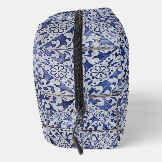 Portugiesische Tiles - Azulejo Blau und Weiße Flor Waschbeutel (Rechts)
