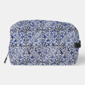 Portugiesische Tiles - Azulejo Blau und Weiße Flor Waschbeutel (Rückseite)