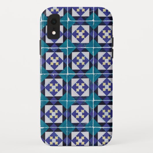 Portugiesische Tiles - Azulejo Diamond Geometric Case-Mate iPhone Hülle (Rückseite)