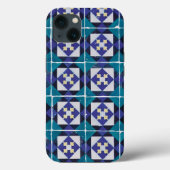 Portugiesische Tiles - Azulejo Diamond Geometric Case-Mate iPhone Hülle (Rückseite)