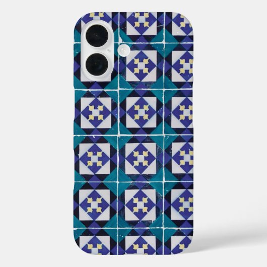 Portugiesische Tiles - Azulejo Diamond Geometric Case-Mate iPhone Hülle (Rückseite)