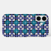 Portugiesische Tiles - Azulejo Diamond Geometric Case-Mate iPhone Hülle (Rückseite (Horizontal))