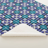 Portugiesische Tiles - Azulejo Diamond Geometric Sherpadecke (3/4)