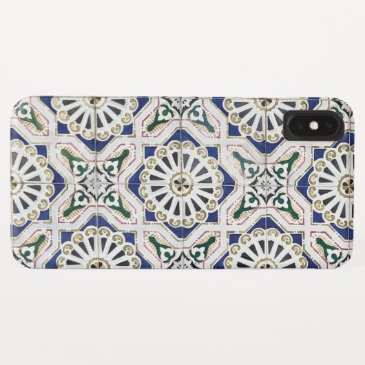 Portugiesische Tiles - Azulejo - farbenfrohe Geome Case-Mate iPhone Hülle (Rückseite (Horizontal))