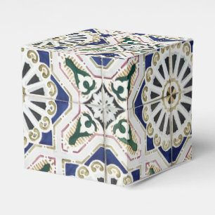 Portugiesische Tiles - Azulejo - farbenfrohe Geome Geschenkschachtel