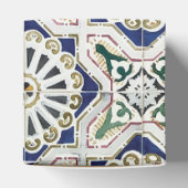 Portugiesische Tiles - Azulejo - farbenfrohe Geome Geschenkschachtel (Oben)