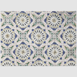 Portugiesische Tiles - Azulejo - farbenfrohe Geome Seidenpapier