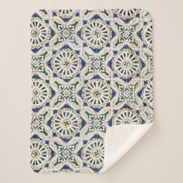 Portugiesische Tiles - Azulejo - farbenfrohe Geome Sherpadecke
