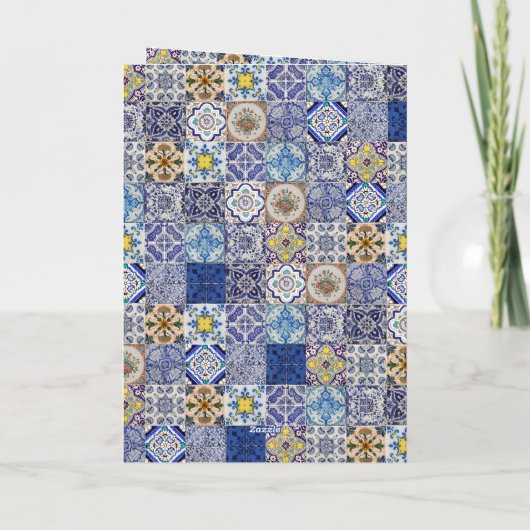 Portugiesische Tiles-Hochzeitserie Programm (Rückseite)