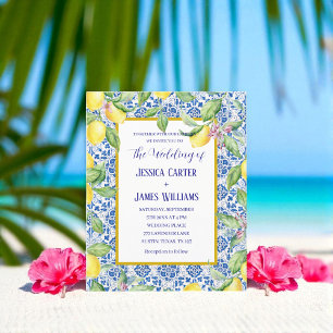 Portugiesische Tiles Lemons Mediterrane Hochzeit