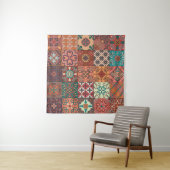 Portugiesische Tiles: Talavera Style Azulejo. Wandteppich (Beispiel (Horizontal))