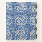 Portugiesische Tiles Vintag Blue White Monogram Notizblock (Rückseite)
