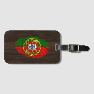 Portugiesische Touchfingerabdruckflagge Gepäckanhänger