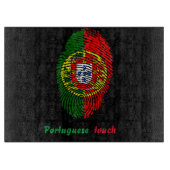 Portugiesische Touchfingerabdruckflagge Schneidebrett (Vorderseite)